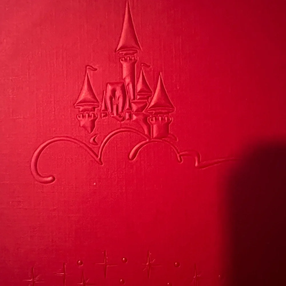 DISNEY EMBOSSED RED FOLDER- FROM DISNEY WORLD